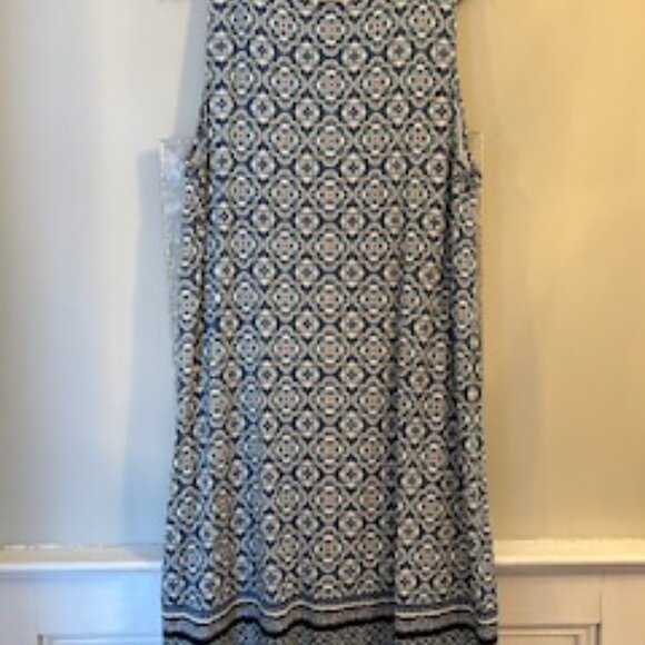 J.Jill Knit Mixed-Print Tank Dress with Eve Long Cardi, Size Large - Picture 5 of 11